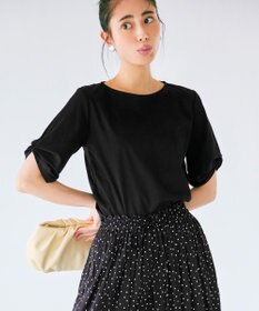 ANY 【接触冷感】シルケットスムース タックスリーブトップス