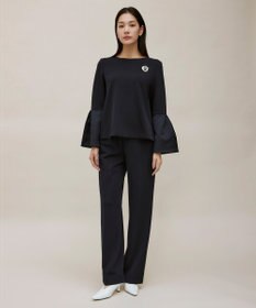 ICB L 【洗える】ミリオーネダンボールニットブラウス