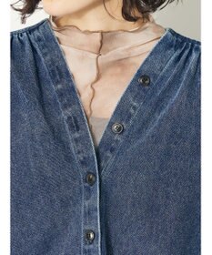 CRAFT STANDARD BOUTIQUE デニムギャザーヨークブラウス