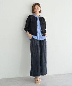 YECCA VECCA スモッキングピンタックシャツ