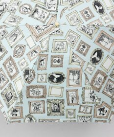 AURORA 【 Beaurance （ビューランス）】プリント額縁柄晴雨兼用傘（折りたたみ傘）