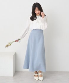 earth music&ecology ２ＷＡＹスクエアラッフルカラーブラウス