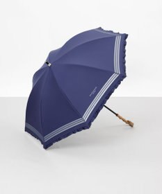 AURORA 【MACKINTOSH LONDON（マッキントッシュ ロンドン）】フリルオーガンジータック加工晴雨兼用パラソル（長傘）