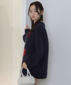 WEGO シャギーグラフィックニットBIGプルオーバー