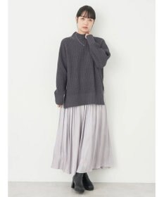 earth music&ecology マットベロアモールチュニック