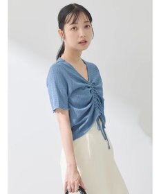 earth music&ecology ポコポコギャザードロストプルオーバー