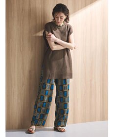 Green Parks ざっくりメッシュニットチュニック