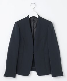 J.PRESS LADIES 【セットアップ対応】セラテリーダブルクロス ノーカラー ジャケット