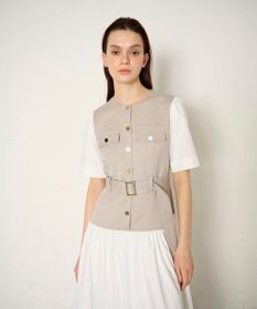 GRACE CONTINENTAL レイヤードコンビワンピース