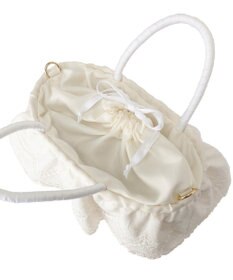 Maison de FLEUR 【2Way】レースフリルメイズ2Wayカゴバッグ