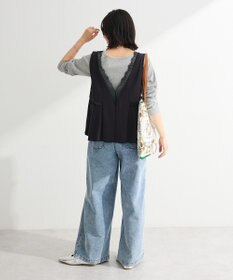 Green Parks ランジェリー風サテンビスチェ