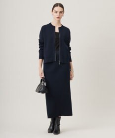 ICB L 【洗える】コットンポリエステルスムース ニットスカート