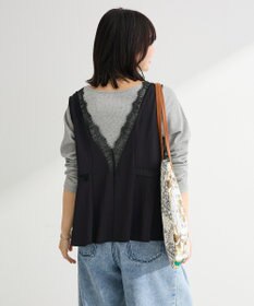 Green Parks ランジェリー風サテンビスチェ