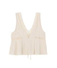 Green Parks ランジェリー風サテンビスチェ