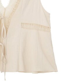 Green Parks ランジェリー風サテンビスチェ