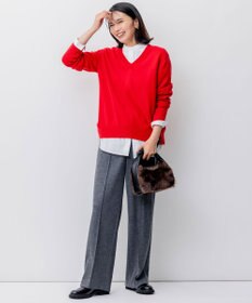 23区 フェイクファー2WAY ショルダー バッグ