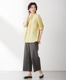 J.PRESS LADIES S 【洗える】ウェザーバイオエアフロー ワイド パンツ