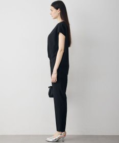 ICB L FluidBackSatin フレンチスリーブブラウス