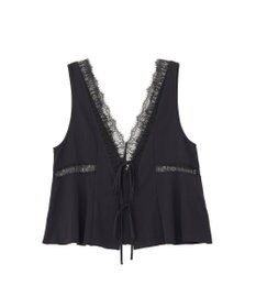 Green Parks ランジェリー風サテンビスチェ