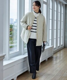 自由区 S 【撥水加工・洗える】TRギャバ裏起毛ワイド パンツ