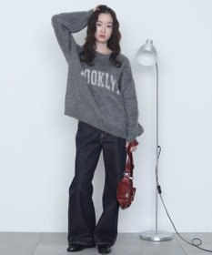 WEGO モヘアタッチBROOKLYNロゴニット