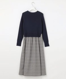 ANY SIS S ドッキングニット ワンピース