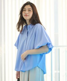 ANY 【接触冷感/UVカット/抗菌防臭/速乾】エニイファンクション パフスリーブブラウス