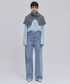 BEIGE， 【洗える】DELAUP / ダンガリー風コットンデニムシャツ