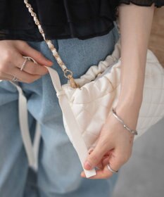 WEGO サイドリボンキルティングショルダー