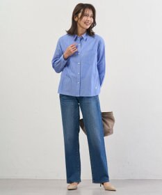 J.PRESS LADIES L 【洗える】BASIC STRETCH DENIM ボーイフィット デニム
