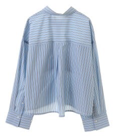 Green Parks イージーケアショート丈ストライプシャツ