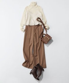 uncrave アルビニスタシフォンテレコ ハイネックカットソー（uncrave STANDARD）