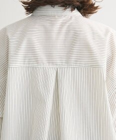 Green Parks イージーケアショート丈ストライプシャツ