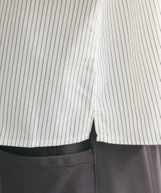 Green Parks イージーケアショート丈ストライプシャツ