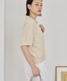 AMERICAN HOLIC ブークレ半袖ニットトップス