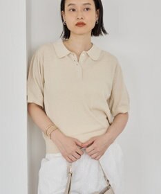 AMERICAN HOLIC ブークレ半袖ニットトップス