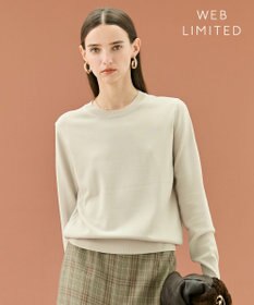 BEIGE， 【WEB限定・洗える】LECERF / 異素材バックシアーストレッチニット