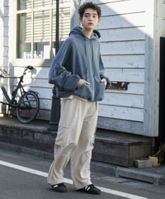 WEGO 【ウエストゴム/MLサイズ展開】イージーワイドカーゴスラックス