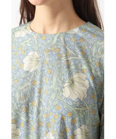 DAKS ボタニカルプリント七分袖プルオーバー