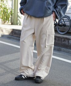 WEGO 【ウエストゴム/MLサイズ展開】イージーワイドカーゴスラックス