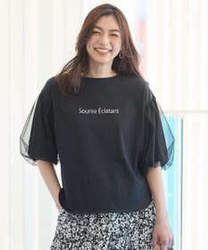 ANY 【洗濯機可/接触冷感/UVケア】エニィファンクションバルーンスリーブTシャツ