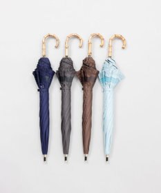 AURORA 【MACKINTOSH LONDON（マッキントッシュ ロンドン）】フリルオーガンジータック加工晴雨兼用パラソル（長傘）