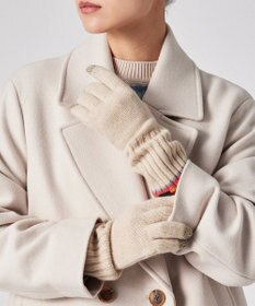 Paul Smith ストライプ リブニット グローブ