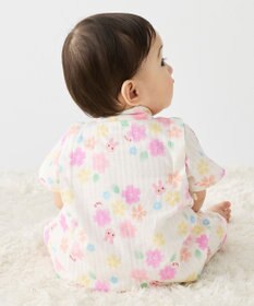 MIKI HOUSE HOT BISCUITS 【60-80cm】総柄 甚平オール