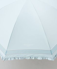 AURORA 【MACKINTOSH LONDON（マッキントッシュ ロンドン）】フリルオーガンジータック加工晴雨兼用パラソル（長傘）