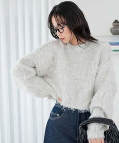 WEGO ブラッシュニットショートプルオーバー