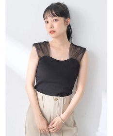 earth music&ecology チュールドッキングカップ付キャミソール