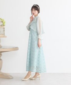 earth music&ecology SET2点シアーブラウス＋3Dレースワンピース