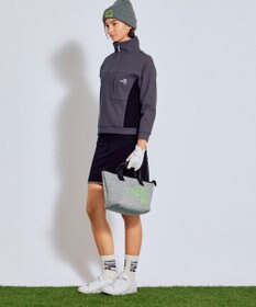 PW CIRCULUS 今が旬トップス！【ドライな肌触り / UV遮蔽率98.9% UVカット / ストレッチ】【WOMEN】ワッフルハーフジップ  ゴルフウェア レディース