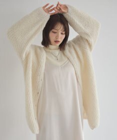 earth music&ecology スパンコールブークレカーディガン